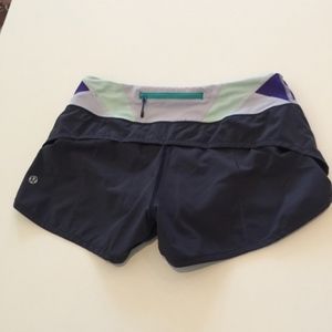 RARE Lululemon Speed Shorts, 4 Way Stretch